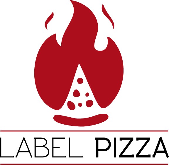 Logo label pizza rvb